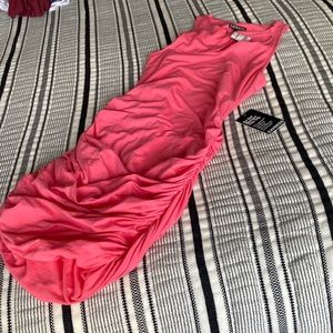 Brand NWT express hot pink dress